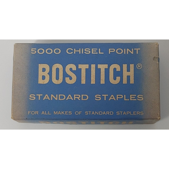 Vintage Bostitch Attached and Chisels Staples OPEN BOXES READ - Picture 4 of 9